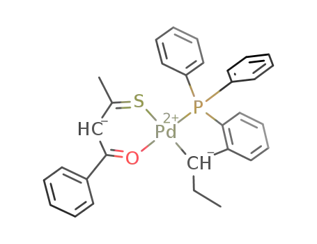 [Pd(1-phenyl-3-sulfanylbut-2-en-1-onate)(PPh<sub>2</sub>C<sub>6</sub>H<sub>4</sub>(CHCH<sub>2</sub>CH<sub>3</sub>-o))]
