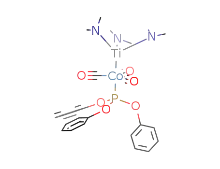 ((CH<sub>3</sub>)2N)3TiCo(CO)3(P(OC<sub>6</sub>H<sub>5</sub>)3)
