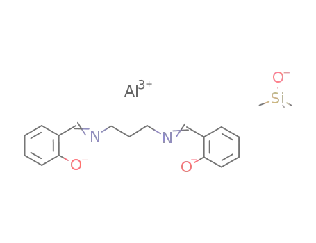 (CH<sub>3</sub>)3SiO<sup>(1-)</sup>*Al<sup>(3+)</sup>*(C<sub>17</sub>H<sub>16</sub>O<sub>2</sub>N<sub>2</sub>)<sup>(2-)</sup>=(CH<sub>3</sub>)3SiOAl(C<sub>17</sub>H<sub>16</sub>O<sub>2</sub>N<sub>2</sub>)