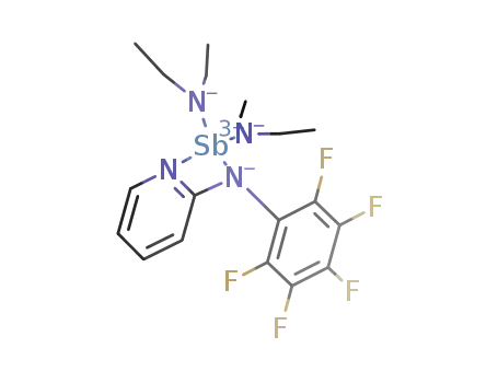bis(diethylamino)[N-pentafluorophenyl-N-(2-pyridyl)amino]stibane