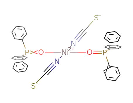 Molecular Structure of 90384-62-6 (Ni(OP(C<sub>6</sub>H<sub>5</sub>)3)2(NCS)2)