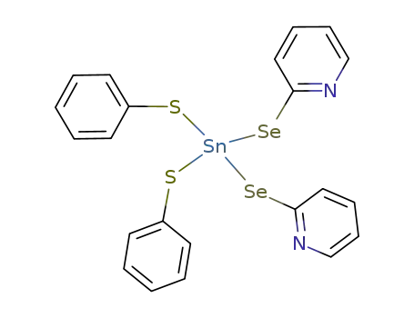 Sn(thiophenolate)2(pyridine-2-selenolate)2