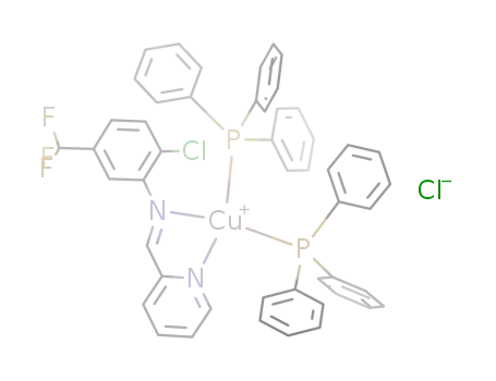 [Cu(2-chloro-(5-trifluoromethyl-phenyl)-pyridine-2-ylmethylene-amine)(triphenylphosphine)2]Cl