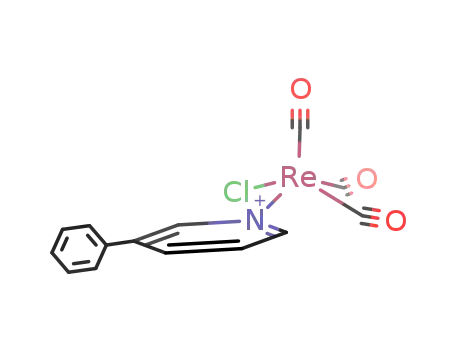 Molecular Structure of 139039-84-2 (Rhenium(1+), tricarbonylchloro(4-phenylpyridine)-)