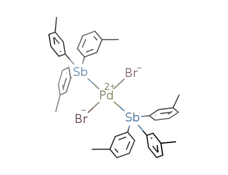Pd(tri-m-tolylstibine)2Br<sub>2</sub>
