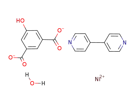 Molecular Structure of 1028667-77-7 ([Ni(5-hydroxyisophthalate)(4,4'-bipyridine)(H<sub>2</sub>O)])