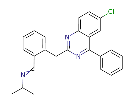 N-({2-[(6-chloro-4-phenyl-2-quinazolinyl)methyl]phenyl}methylidene)-2-propanamine