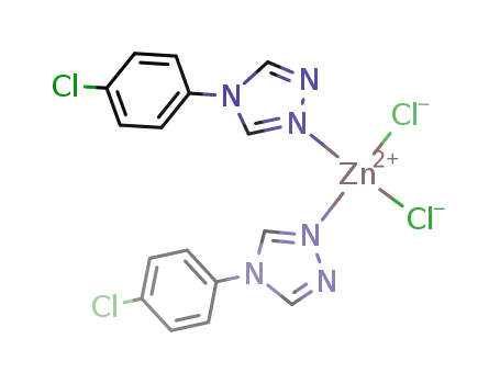 [Zn(4-(p-chlorophenyl)-1,2,4-triazole)2Cl<sub>2</sub>]