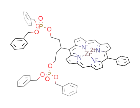 Zn(II)-5-[1,5-bis(dibenzyloxyphosphoryloxy)pent-3-yl]-15-phenylporphyrin