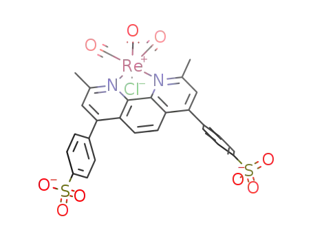 [fac-(rhenium(I))Cl(CO)3(bathocuproinedisulfonate)]<sup>(2-)</sup>