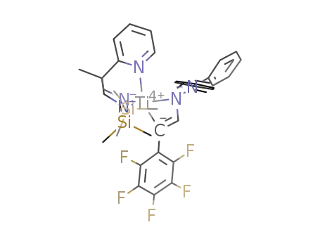 Ti((2-NC<sub>5</sub>H<sub>4</sub>)CMe(CH<sub>2</sub>NSiMe<sub>3</sub>)2)[N(NPh<sub>2</sub>)C(H)C(C<sub>6</sub>F<sub>5</sub>)]