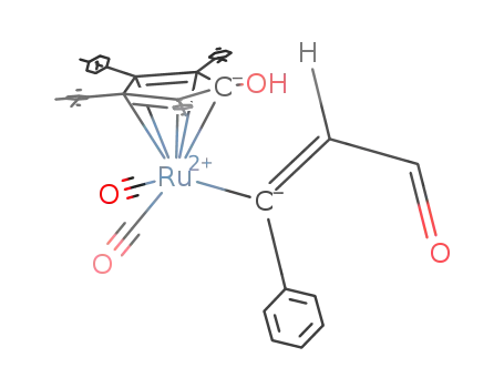 (E)-[2,5-Ph2-3,4-Tol2(η5-C4COH)]Ru(CO)2(C(Ph)CHCHO)