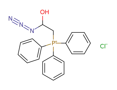 Molecular Structure of 1263290-80-7 ((2-azido-2-hydroxyethyl)triphenylphosphonium chloride)