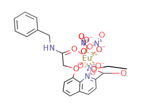 (2-[2-(1,3-dioxolan-2-yl)quinolin-8-yloxy]-N-benzylacetamide)trinitratoeuropium(II)