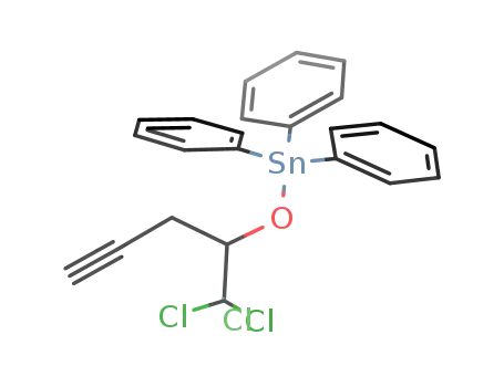 (C<sub>6</sub>H<sub>5</sub>)3SnOCH(CCl<sub>3</sub>)CH<sub>2</sub>CCH
