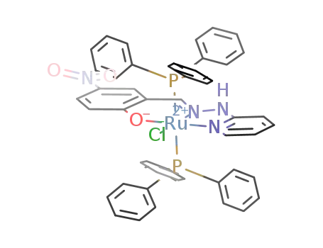 [RuCl(PPh<sub>3</sub>)2(N-(2-pyridyl)-N'-(5-nitrosalicylidene)hydrazine(-H))]