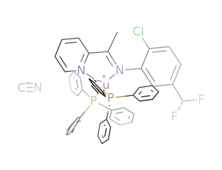 (2-chloro-(5-trifluoromethylphenyl)pyridin-2-ylethylamine)(triphenylphosphine)copper(I) cyanide