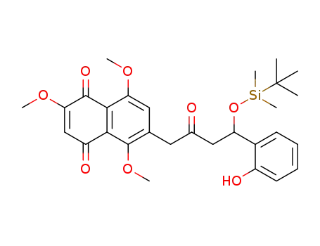 6-[4-(tert-butyldimethylsilanyloxy)-4-(2-hydroxy-phenyl)-2-oxo-butyl]-2,5,8-trimethoxy-[1,4]naphthoquinone