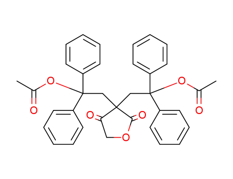 3,3-bis(2-acetoxy-2,2-diphenylethyl)tetrahydrofuran-2,4-dione