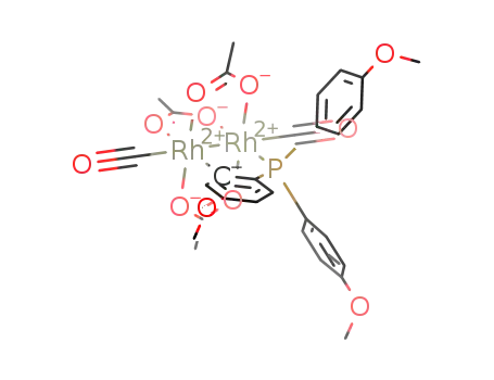 [Rh2(μ-OAc)3(μ-(C6H3-4-OMe)P(C6H4-4-OMe)2)(CO)2]