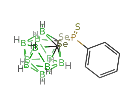 Molecular Structure of 1017605-87-6 (2-phenyl-2-thio-4,5-[1,2(1,2-dicarba-closo-dodecaborano)]-1,3-diselena-2-λ5-phospha-cyclopentane)