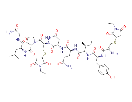 C<sub>55</sub>H<sub>80</sub>N<sub>14</sub>O<sub>16</sub>S<sub>2</sub>