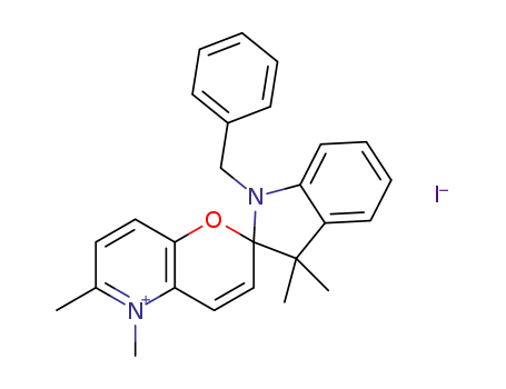 1-benzyl-3,3,5',6'-tetramethylspiro[indoline-2,2'-[2H]pyrano[3,2-b]pyridinium] iodide