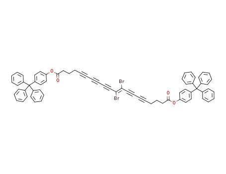 (E)-9,10-dibromoicosa-9-ene-5,7,11,13,15-pentaynedioic acid bis(4-tritylphenyl)ester