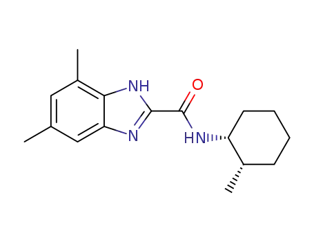 5,7-dimethyl-N-((1R,2S)-2-methylcyclohexyl)-1H-benzo[d]imidazole-2-carboxamide