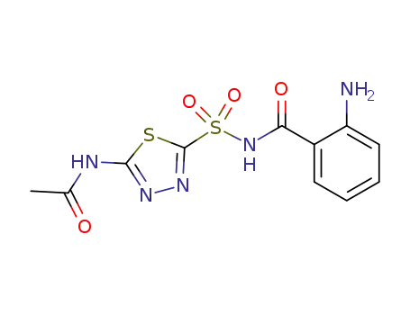Molecular Structure of 1529806-18-5 (C<sub>11</sub>H<sub>11</sub>N<sub>5</sub>O<sub>4</sub>S<sub>2</sub>)