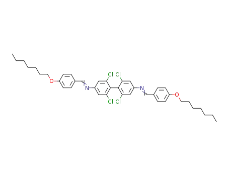 4.4'-Di-(4-heptyloxy-benzylidenamino)-2.2'.6.6'-tetrachlor-biphenyl