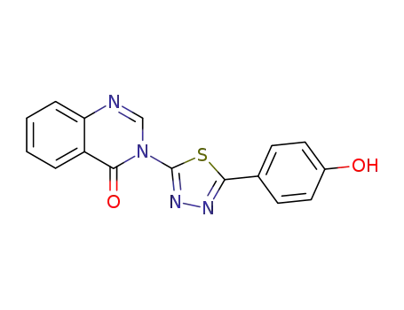 3-[5-(4-hydroxy-phenyl)-[1,3,4]thiadiazol-2-yl]-3<i>H</i>-quinazolin-4-one