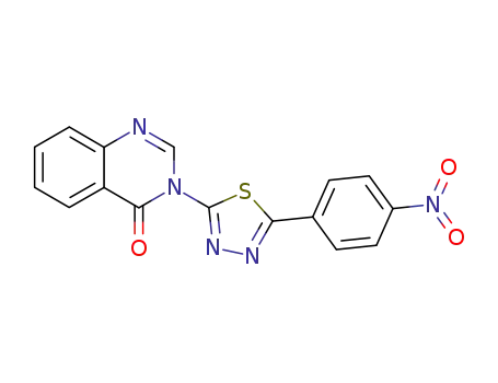 3-[5-(4-nitro-phenyl)-[1,3,4]thiadiazol-2-yl]-3<i>H</i>-quinazolin-4-one