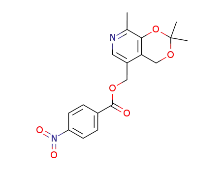 2,2,8-trimethyl-5-(4-nitro-benzoyloxymethyl)-4<i>H</i>-[1,3]dioxino[4,5-<i>c</i>]pyridine