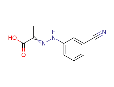 Molecular Structure of 92057-16-4 (2-(3-cyan-phenylhydrazono)-propionsaeure)