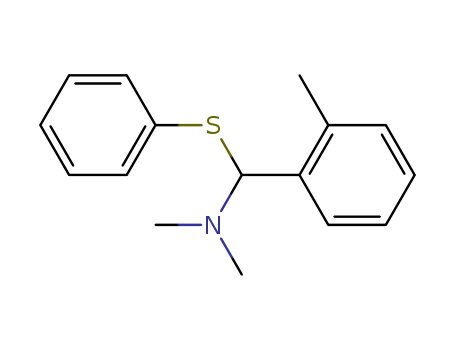 Benzenemethanamine, N,N,2-trimethyl-a-(phenylthio)-
