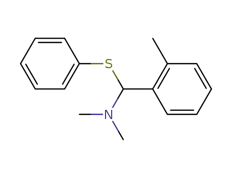 Benzenemethanamine, N,N,2-trimethyl-a-(phenylthio)-