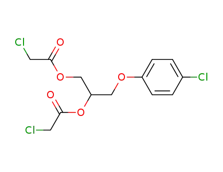 Molecular Structure of 23958-86-3 (Chloro-acetic acid 1-(2-chloro-acetoxymethyl)-2-(4-chloro-phenoxy)-ethyl ester)