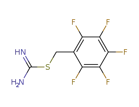 Molecular Structure of 46495-85-6 (S-(2,3,4,5,6-Pentafluor-benzyl)-isothioharnstoff)