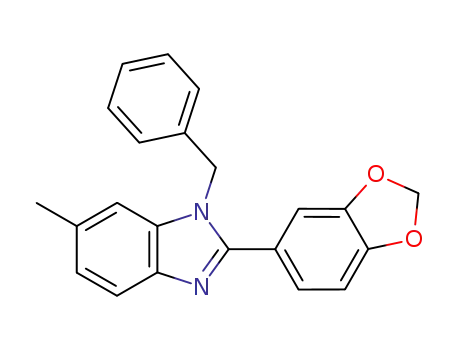 2-benzo[1,3]dioxol-5-yl-1-benzyl-6-methyl-1<i>H</i>-benzoimidazole