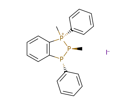 1<i>r</i>,2<i>c</i>-dimethyl-1,3<i>t</i>-diphenyl-2,3-dihydro-1<i>H</i>-benzo[1,2,3]triphospholium; iodide