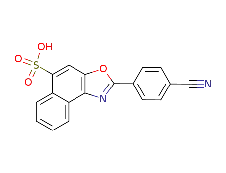2-(4-cyano-phenyl)-naphtho[1,2-<i>d</i>]oxazole-5-sulfonic acid