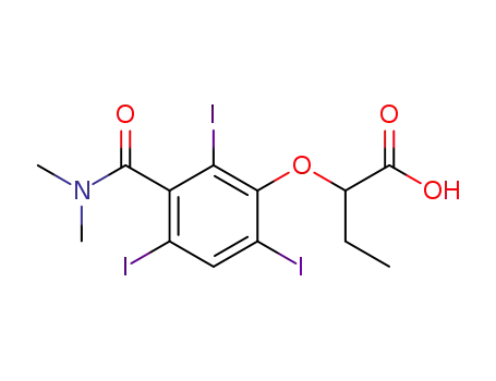 2-(3-Dimethylcarbamoyl-2,4,6-triiodo-phenoxy)-butyric acid