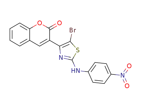 3-[5-bromo-2-(4-nitro-anilino)-thiazol-4-yl]-chromen-2-one