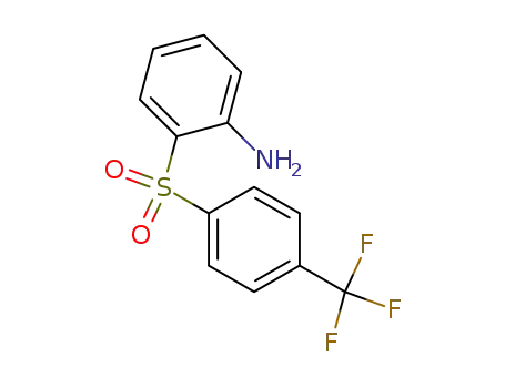 Molecular Structure of 61174-36-5 (Benzenamine, 2-[[4-(trifluoromethyl)phenyl]sulfonyl]-)