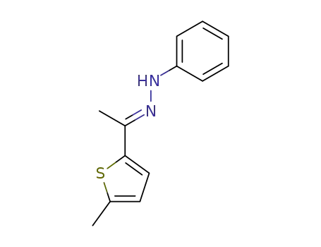 Ethanone, 1-(5-methyl-2-thienyl)-, phenylhydrazone