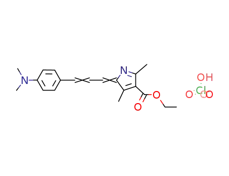 5-(4-dimethylamino-cinnamylidene)-2,4-dimethyl-5<i>H</i>-pyrrole-3-carboxylic acid ethyl ester; perchlorate
