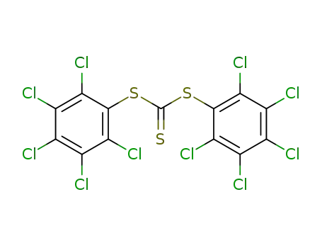 Molecular Structure of 85139-17-9 (trithiocarbonic acid bis-pentachlorophenyl ester)