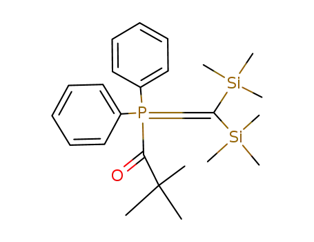 Molecular Structure of 91325-99-4 (Phosphorane,
[bis(trimethylsilyl)methylene](2,2-dimethyl-1-oxopropyl)diphenyl-)