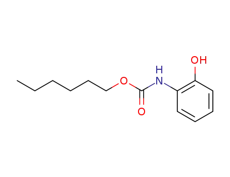 Molecular Structure of 107412-10-2 ((2-hydroxy-phenyl)-carbamic acid hexyl ester)